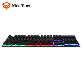 Wholesalers Cool rainbow light Gaming keyboard for Laptop and Desktop