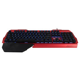 RGB rainbow Multimedia Metal Quick response Mechanical Keyboard With Comfortable Silicone Handrails