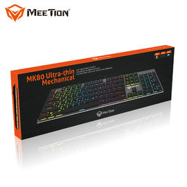 MEETION MK80 Keyboard Macro Programme Desktop Led Rgb Backlight Light Gamer Usb PC Computer Game Mechanical Gaming